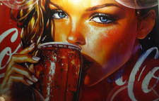 Retro Blechschild   COCA COLA