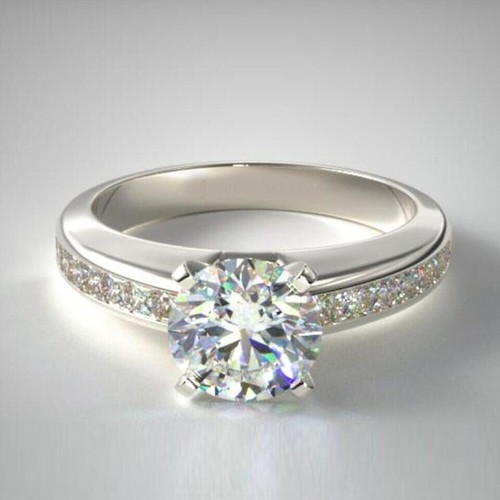 18k weißgold ct - 0,98,