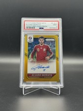 2016 Panini Prizm Euro - Alvaro Morata - 10/10 Gold Autograph - Spanien