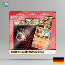Pokemon 3er Blister Erhabene Helden Tech Sticker Glurak Deutsch Promo Vorverkauf