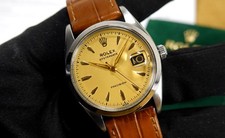 ROLEX 34 mm Oysterdate Precision 6494 Handaufzug 1962 Cal. 1120 ETUI REVISION!