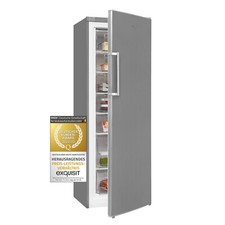 Exquisit Gefrierschrank GS280-H-040E inoxlook | 242 l Nutzinhalt | 4* Gefrieren
