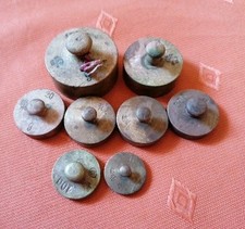 Messinggewichte Konvolut 8