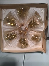 Glasglocken mit Tinsel Vintage