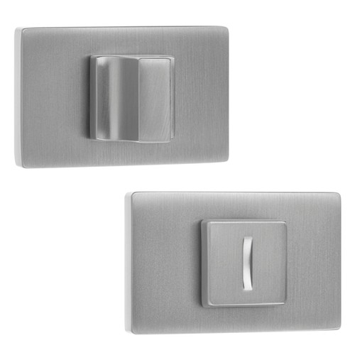 Rechteckrosette silber matt - silber,