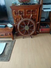 Segelschiff Steuerrad Holz Aus Bahamas Antik Min.200 Jahre Alt.Von Piratenschif.