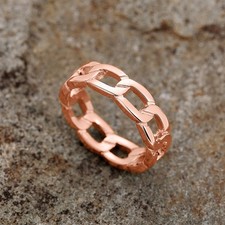 Hollow Ring in Gold, Silber & Rosegold - Damen - Gr. 55-63 Vergoldet