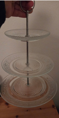 Stöckige glas etagere - glas, /
