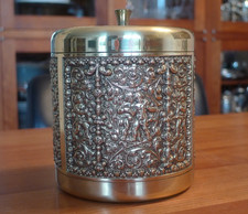 Erhard & Söhne Tabakdose Tabatiere Deckeldose Cherub Box Putten Art Deco Design