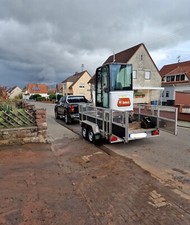 3500 Kg Anhänger mit Auffahrrampe und  Laubgitter
