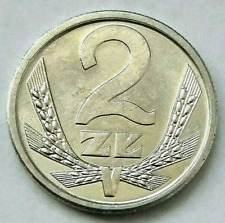 Polen 2 Zlote 1989 Kursmünze, Aluminium, vz