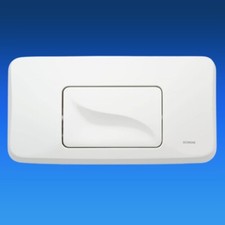 Schwab GALA Betätigungsplatte Weiß Bedienplatte Drückerplatte Spülung