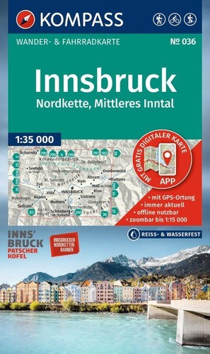 Kompass wanderkarte 036 - /,