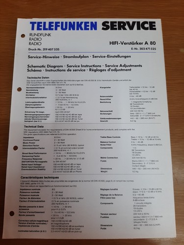 Telefunken service manual - service,