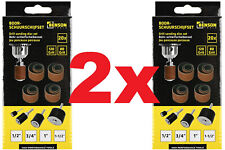 2x 20er Schleifband & Schleifwalzen Set Bohrmaschine Schleifpapier Schleifrolle