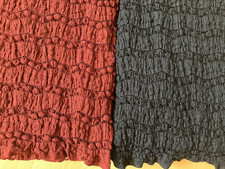 Stoff Stretch transparent rot schwarz  2,65 m