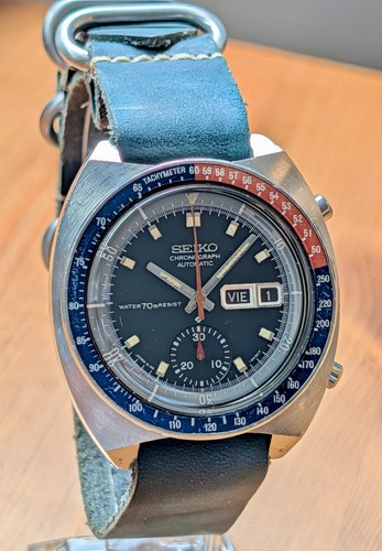 Seiko 6139 6002 - seiko, blue