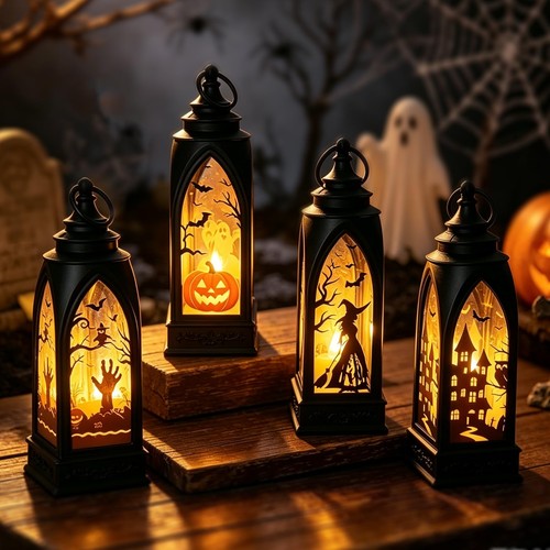 Halloween deko led windlichter - halloween,