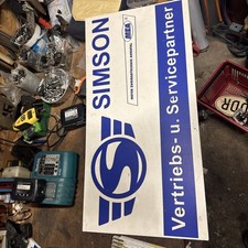 Org. Simson Service Kundendienst Werkstatt Vertrieb und Service MZA Werbe Schild
