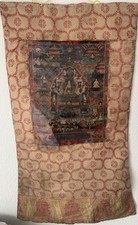 Thangka Tibet ,buddistisches Heiligenbild Buddha Nepal Alt