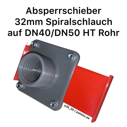 Blastgate 32mm spiralschlauch - blastgate,