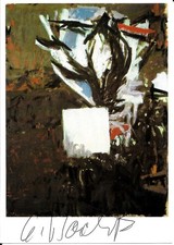 Georg Baselitz signiert Adler, 1978 Kunstpostkarte KPK handsigniert