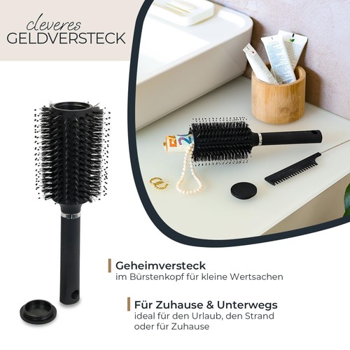 Geldversteck haarbürste hmf - haarbürste,