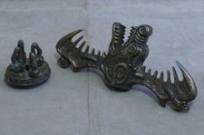 GRIFF RITTER SCHWERT MITTELALTERSCHWERT DRACHENKOPF MESSING BRONZIERT