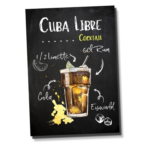 Schild cuba libre - cuba, cocktail