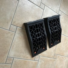 Wiltec Auffahrrampen kurz extra flach 2 Stück 3 t Kunststoff Autorampe Pkw Auto