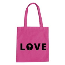 Love Flamingo Baumwolltasche -