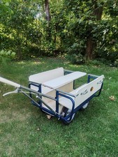 Kinderwagen  4 Sitzer bis 6 Sitzer, Krippenwagen,  Blau/Beige, guter Zustand