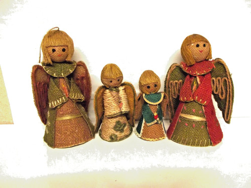 Vintage jute engel - vintage,