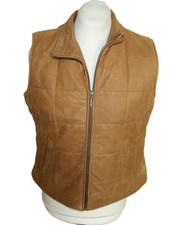 Hidepark Damen Leder Weste ca. Gr. 42 Braun Bodywarmer stil Dick