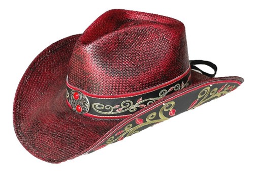 Weinroter cowboyhut westernhut - weinroter,