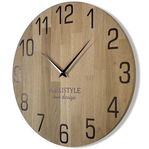 Wanduhr natur durchmesser 50cm - wanduhr,