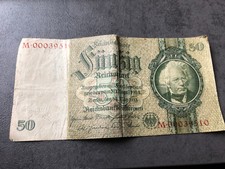 Reichsmark Schein gut erhalten