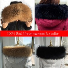 XXL Waschbär Pelzkragen Fell