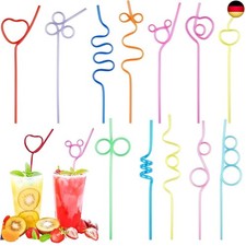 WUSJCOF Bunte Strohhalme