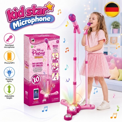 Mikrofon kinder pink - kinder, ständer