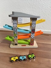 Kinder Rennstrecke Auto Rampe Spielzeug Spiralturm Spielset mit 3 Mini Autos