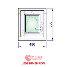 Kleines Holzfenster für Gartenhaus 48x56 cm Dreh-Kipp | Fenster nach Maß