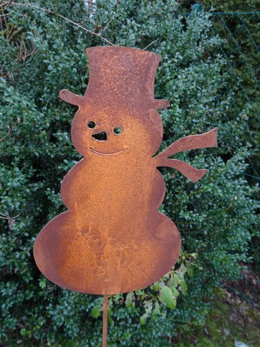 Gartenstecker schneemann - gartenstecker, (a)