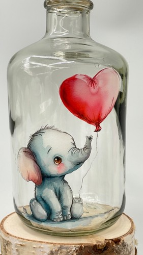 Spardose aus glas sparflasche - aus,