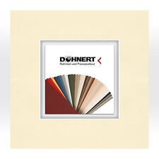 Passepartout für Bilderrahmen - Mineralweiss und Patina Weiss