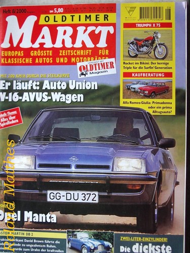 Oldtimer markt opel manta - 8-00+opel,