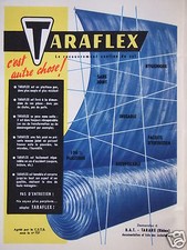 WERBUNG 1957 TARAFLEX DURCHGEHENDE BODENBELAGUNG DAS IST ETWAS ANDERES!
