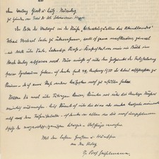 Brief des Theologen Josef