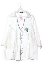 SAMOON BY GERRY WEBER Kurzarmhemd Damen Hemd Gr. DE 52 weiß klassischer Stil