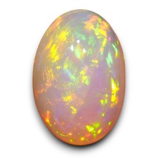 Edler Multicolor Welo Opal aus Äthiopien Edelopal Edelstein Schmuck Cabochon